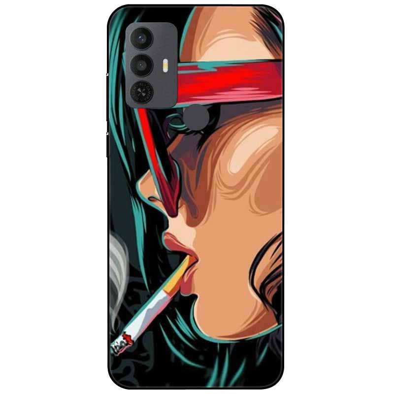 Für TCL 30 SE Hülle 305 6.52'' Silikon Weich Mode TPU Handyhülle für TCL 305 306 30SE Hülle 6165A Bumper Funda für TCL30SE 405
