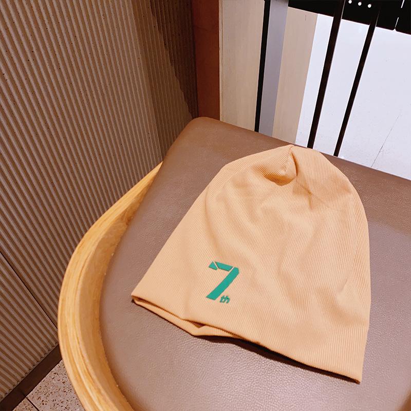 Dui Dui Hats Women's Thin Cold Hats Japanese Style Postpartum Baotou Hat Big Head Circumference Showing Face Small Pullover Hat