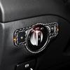 Carbon Fiber For Mercedes Benz W204 W212 W176 CLA GLA GLE GLK GL A B C E Class Headlight Switch Cover Trim Sticker
