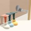 Silicone Door Suction Non-punching Anti-collision Door Stop Door Stopper Small Feet Round Head Shoe Door Touch Silent Suction Door Stopper
