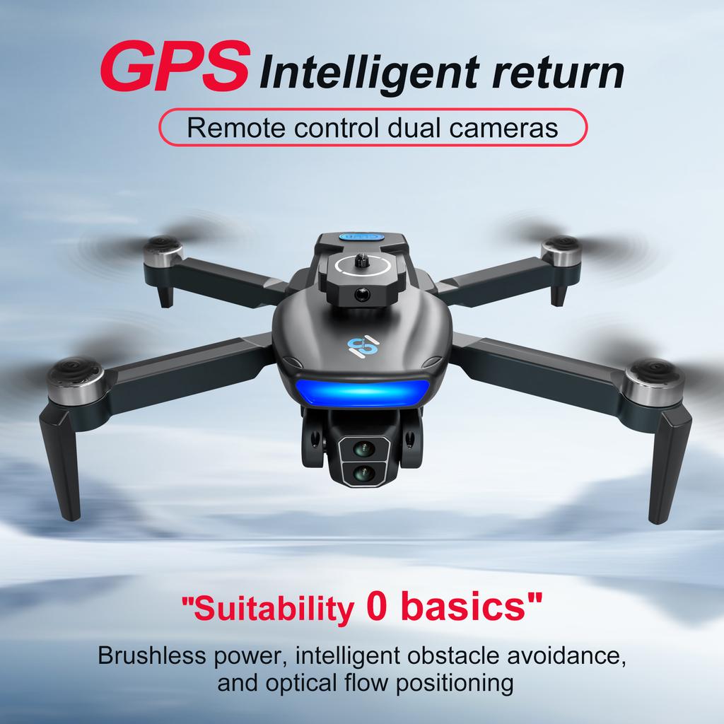 S181 GPS Drone 4K Professional HD Dual Camera 5G Wifi Photography Brushless Foldable Quadcopter RC Distance 1.2KM Drones 360° Obstacle Avoidance Toys