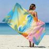 Tropical Pineapple Beach Sunset Towel Patterned Sunscreen And Windproof Suitable For Swimming Pool Camping Travel