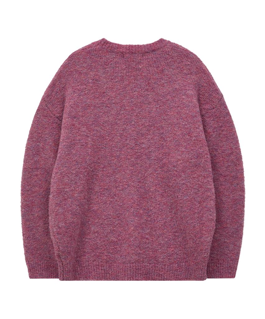 WAIKEI Star Line Boucle Knit Pink