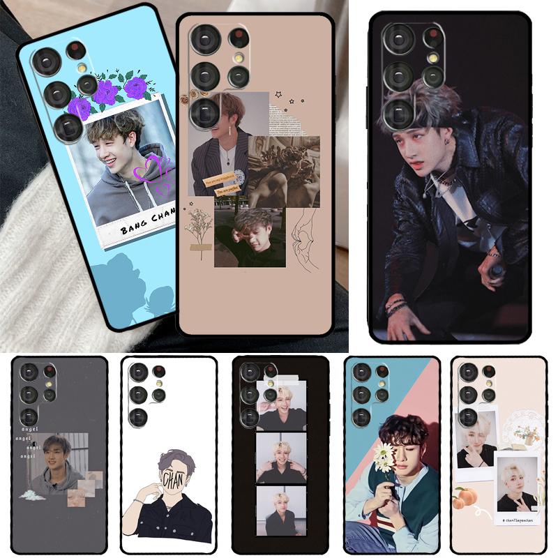 Bang Chan Case For Samsung Galaxy S23 S22 S21 Ultra Note 20 S8 S9 S10 Note 10 Plus S20 FE S21 FE Cover