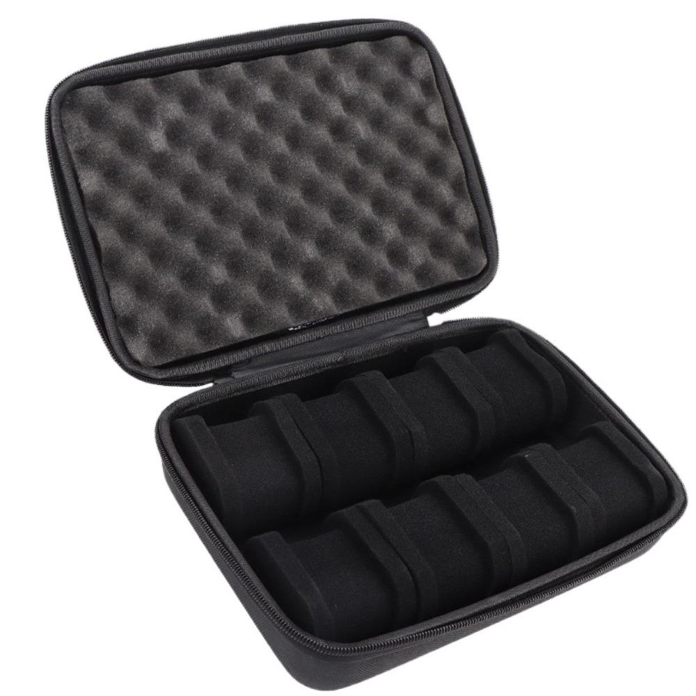 Durable 6/8/10/12/15 Slots Watch Box EVA Hard Watch Case Shockproof Zipper Closure Watch Storage Box Home Use