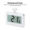Digital Fridge / Freezer Thermometer Household Thermograph Humidity Meter IPX3 Waterproof LCD Display Wireless & Hanging Hook