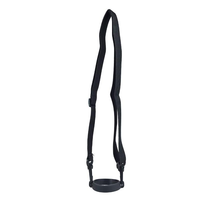 

Adjustable-length water bottle shoulder strap, can serve as crossbody, single-shoulder strap or handle for thermoses