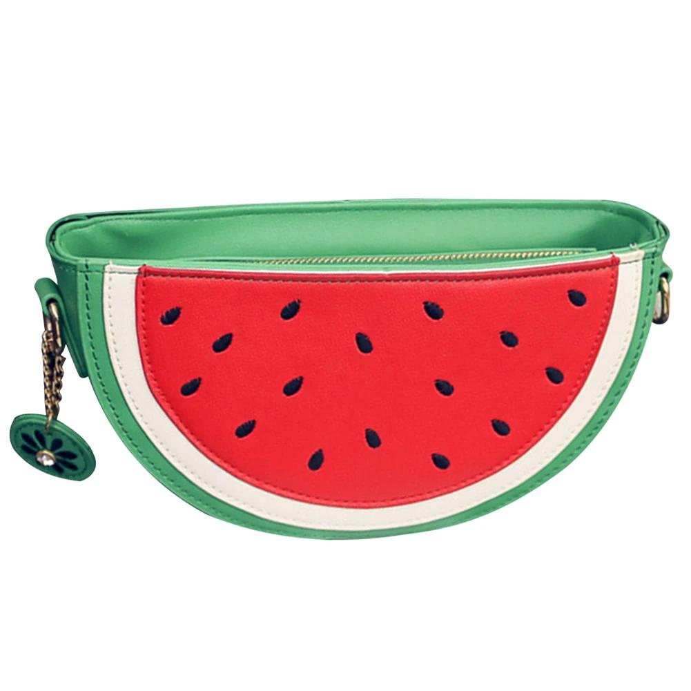 

Women Fashion Zipper Watermelon Shape Shoulder Bags Casual Zipper Messenger Bag for Ladies Outdoor Shopping Business красный