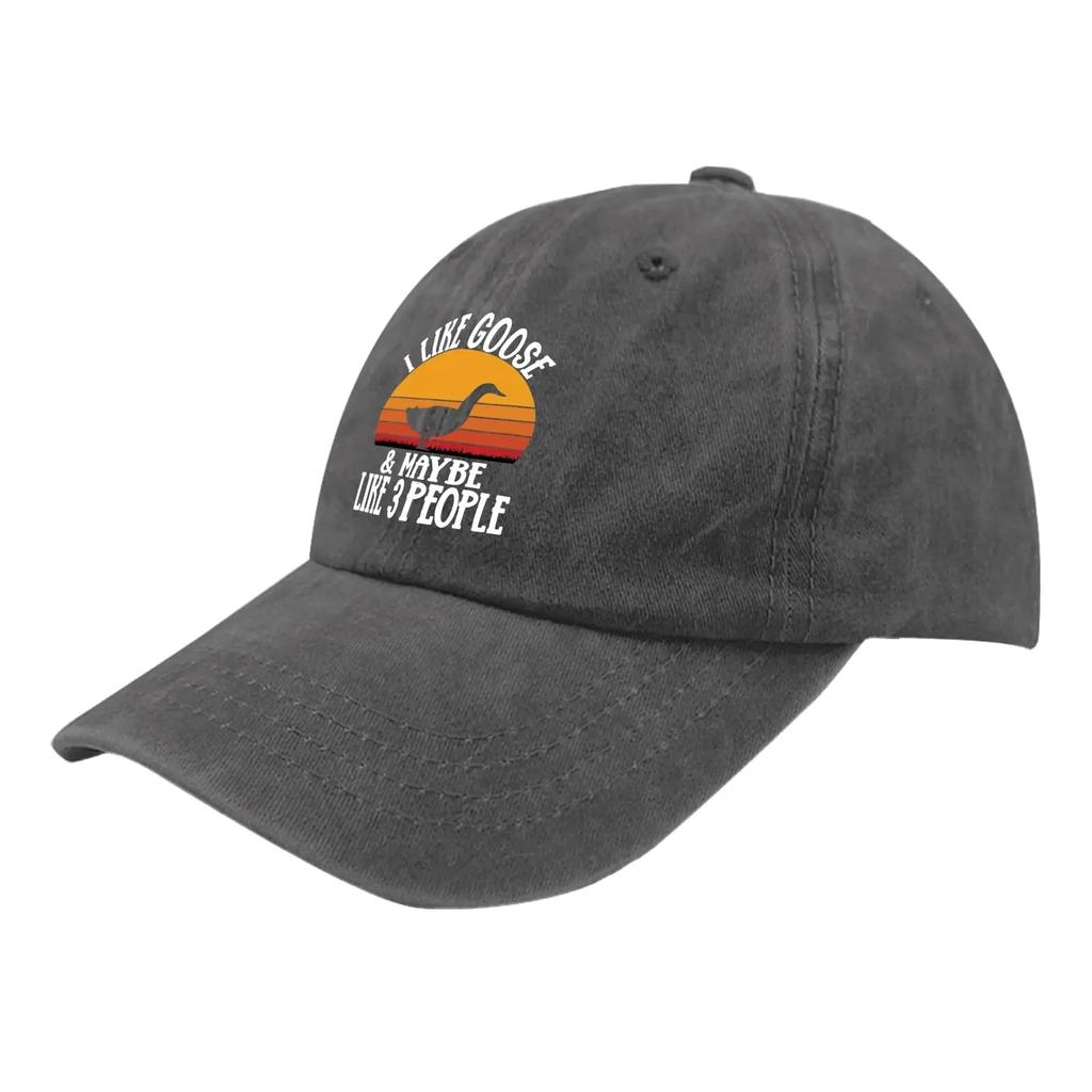 2026 Ich mag Gänse und vielleicht 3 Leute Hüte Lustiger Golfhut Pigment Schwarz Laufmütze Herren Geschenke Für Tochter Outdoor Hüte