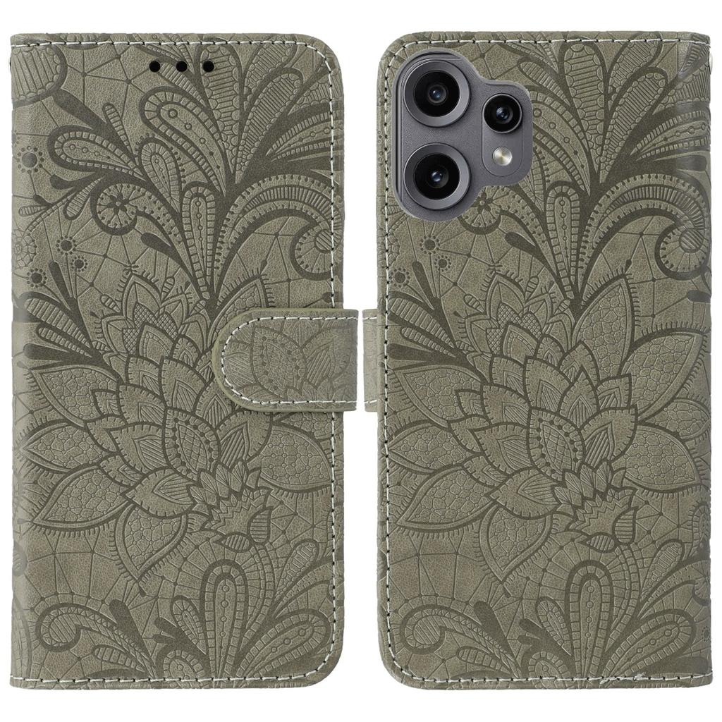 For Nothing CMF Phone 2 Pro Case Lace Flowers PU Leather Flip Wallet Phone Cover
