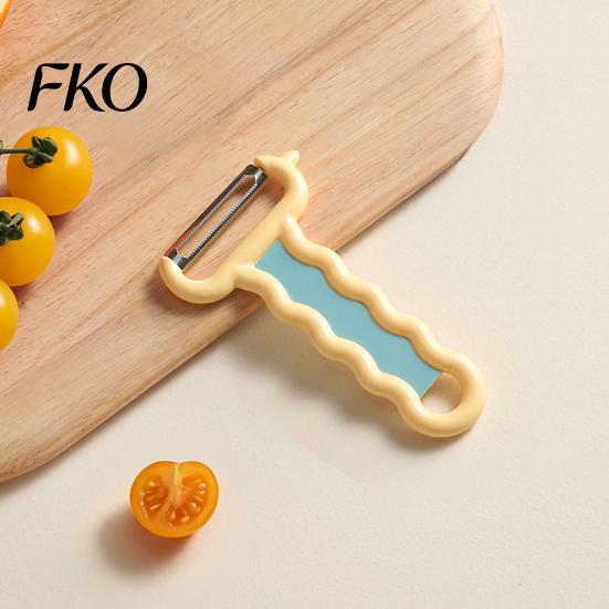 Sharp Stainless Steel Blade Vegetable Peeler, with Blade, Non-Slip Wavy Peeler Handle Fruit for Veggie Potatoes Carrot Cucumber Ergonomic