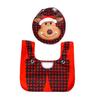 Christmas Decoration Xmas Toilet Cover Rug 40x33cm Toilet Cover 45.5x49cm With Skid Resistant Backing Easy Wash And Reusable