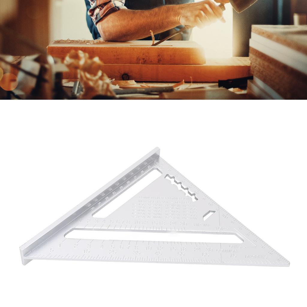 Carpentry   Ruler Aluminum Alloy with   and   Scales   Ruler Protractor for Engineer Carpenter