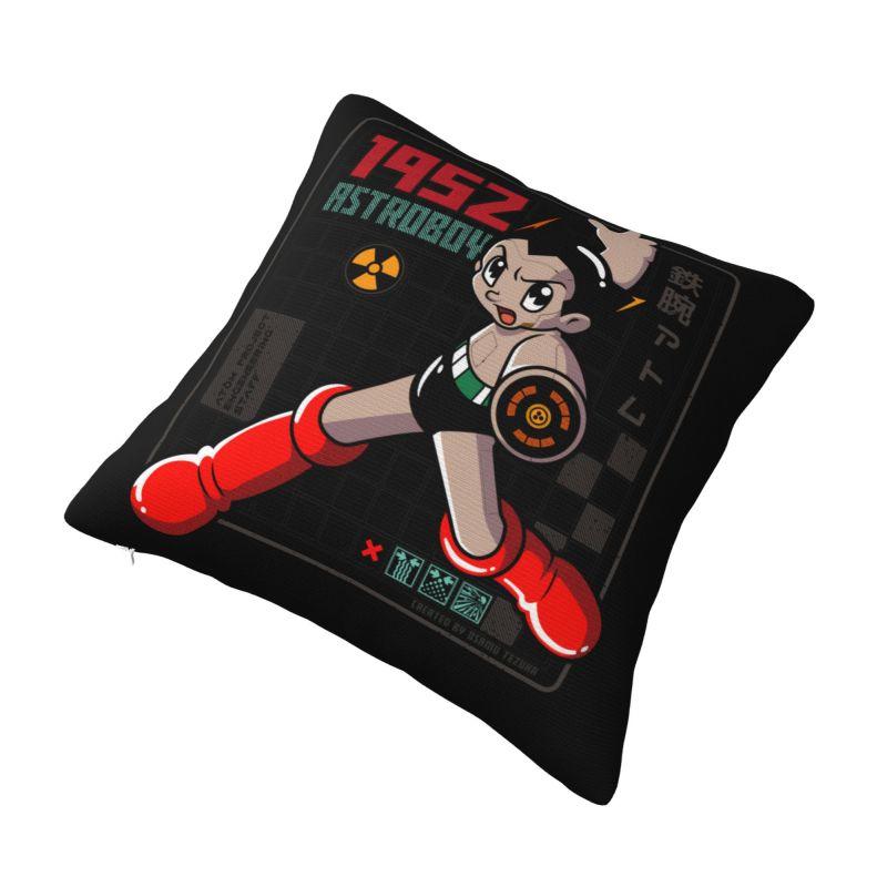 Custom Luxury Astroboy Anime Cushion Cover 45x45cm Polyester Atom Project Pillow for Car Square Pillowcase