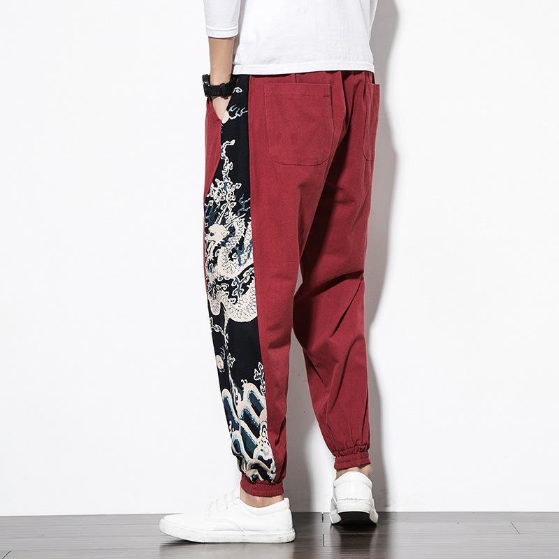 Κινεζικό Dragon Harem Παντελόνι Ανδρικά Joggers Φούτερ Ιαπωνικά Streetwear Ανδρικά Παντελόνια Παντελόνια Εργασίας Ανδρικά Παντελόνια
