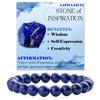Regali Festivi Bracciale con Perle di Apatite Blu Pietra Naturale Gioielli alla Moda Rilassanti Per Uomo e Donna Accessorio Semplice Versatile per l'Uso Quotidiano