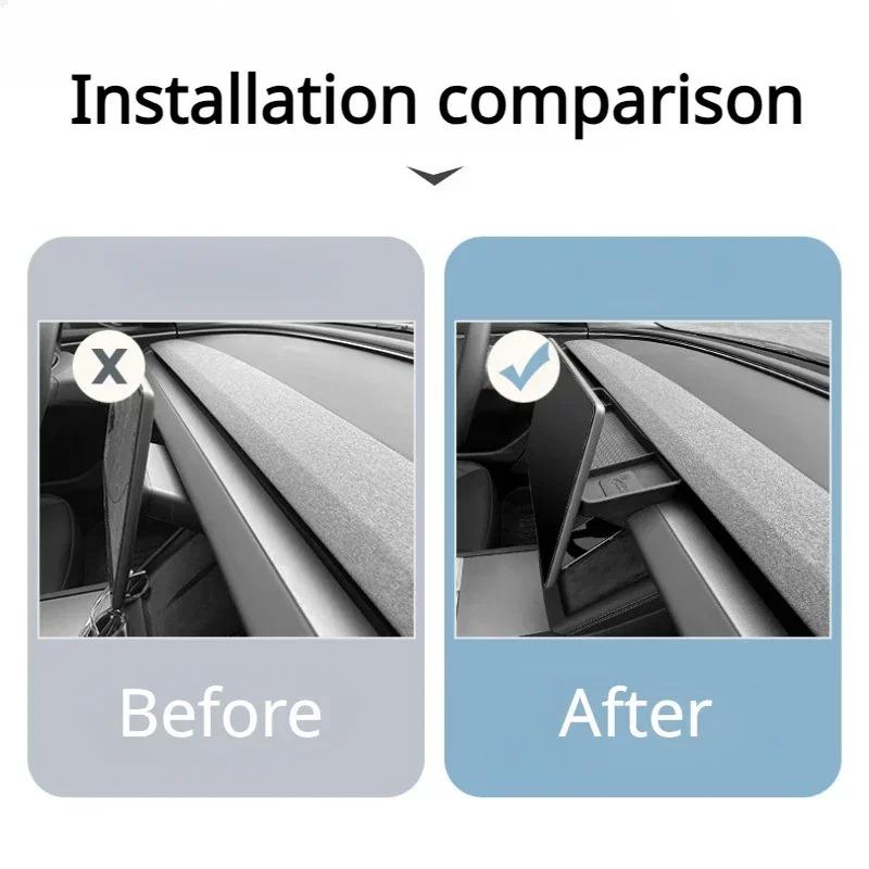 For Tesla Model 3+/Model Y Juniper 2025 ETC Bracket Tray Screen Rear Storage Box Instrument Panel ETC Bracket Car Accessories