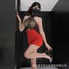 Erotic lingerie sexy office lady secretary hip wrap skirt pure lust lace temptation pajamas qqny flirty set