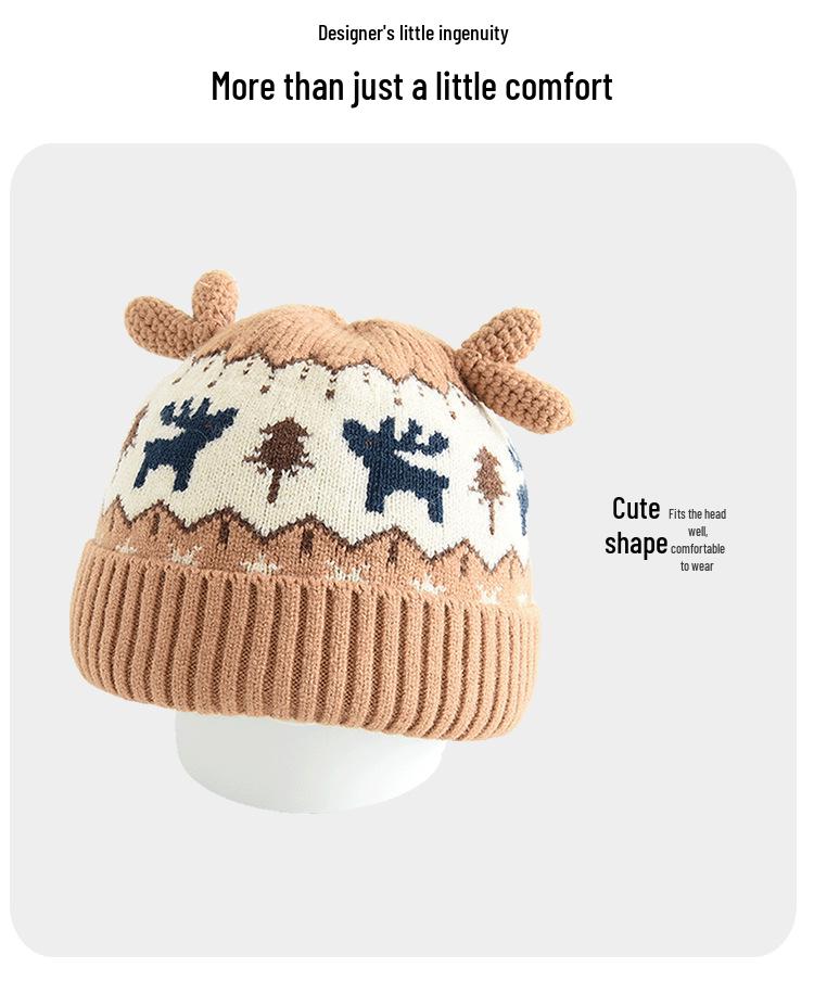 Children's Knit Winter Hat with Ear Protection - Warm, Windproof Wool Hat for Boys & Girls