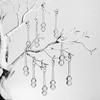 10Pcs Christmas Teardrop Hanging Ornaments Crystal Raindrop Christmas Ornaments  Curtain Accessories