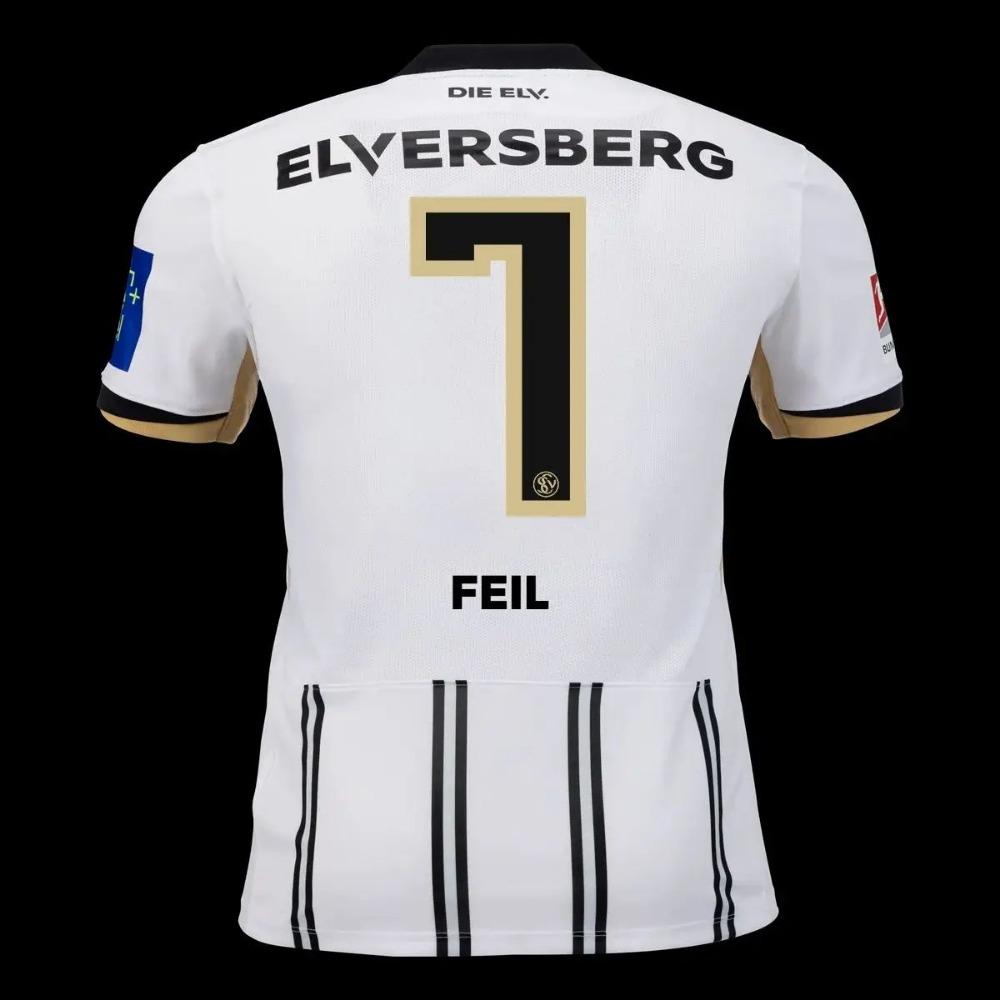 26 Neuer Stil SV Elversberg Heimtrikot Herren Freizeit Locker Schnelltrocknend Atmungsaktiv Sport T-Shirt Fußball Training Unisex Oberteil L
