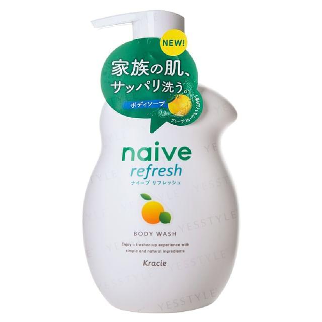 Kracie - Naive Body Wash Grapefruit 360ml Refill