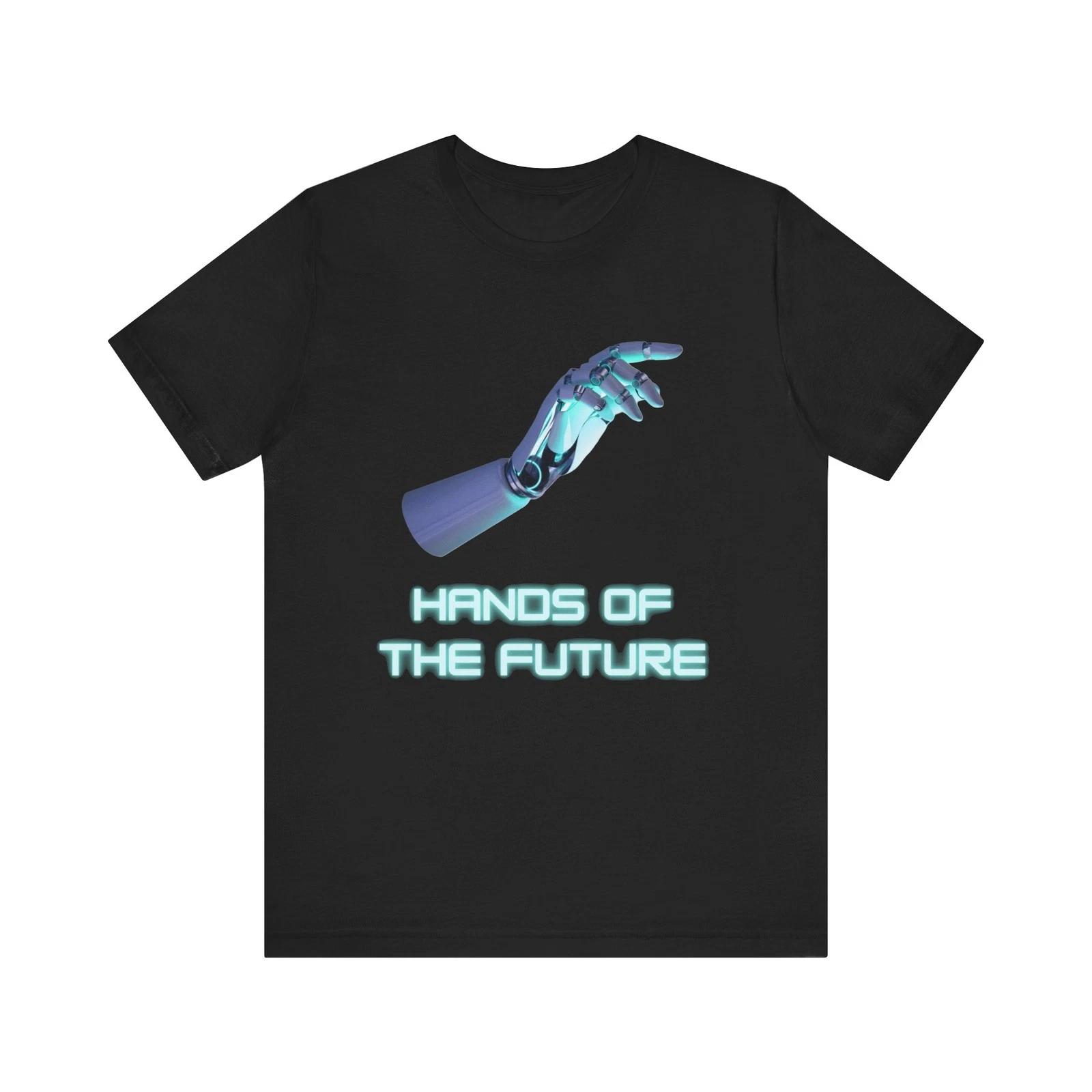 Robotic Hand Hands of the Future T-Shirt | Futuristic Tech Tee L