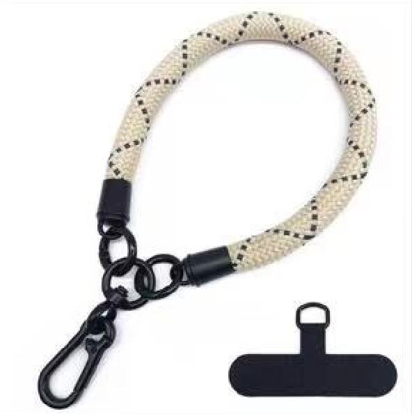 Luxury Phone Wrist Strap 10mm Diameter Lanyard Anti-loss Short Rope USB Keychain Hanging Portable Bag Mobile Cover Case Strap
