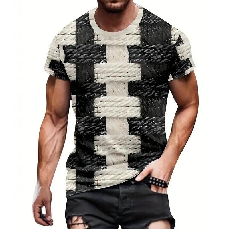 

Новая летняя мужская модная футболка с принтом в виде вешалки для мужчин 8XL бежевый