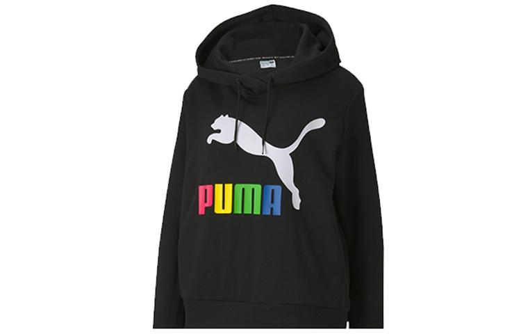 PUMA CLASSICS Sweatshirts Women s Black Hooded Moderate Regular 595915-81 M