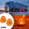 2PCS Watermelon Lights LED Side Marker Indicator Turn Signal Brake Lamp Semi Truck Trailer Under Glow Wheel Lights For Truck