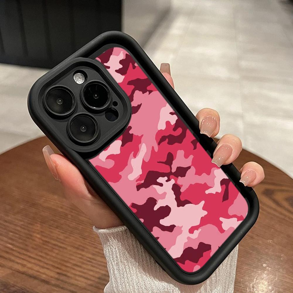 LZ6 Camouflage Camo Design Silicone Phone Case for Xiaomi 11 Lite 5G 14T Redmi 14C 13C A3 Note 12 11 9 10 13 Pro Plus Shockproof Back Cover