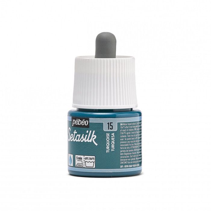 Silk Paint - Pébéo - SetaSilk - 45 Ml - Turquoise - Textile - Mixed