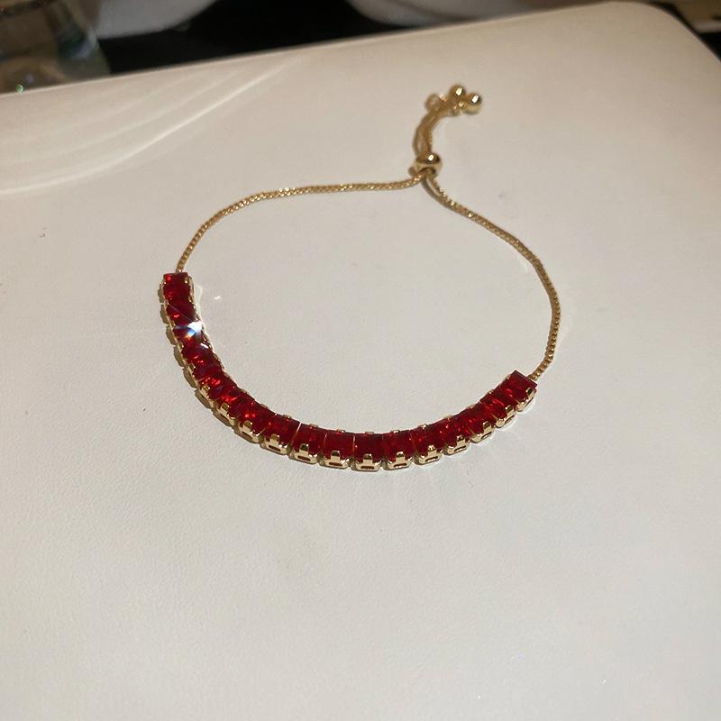 

Браслет с цирконом, браслет в стиле ретро, легкая роскошь, нишевые ювелирные изделия высокого класса