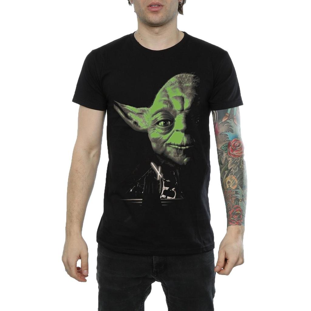 Star Wars Mens Yoda Green Face T-Shirt