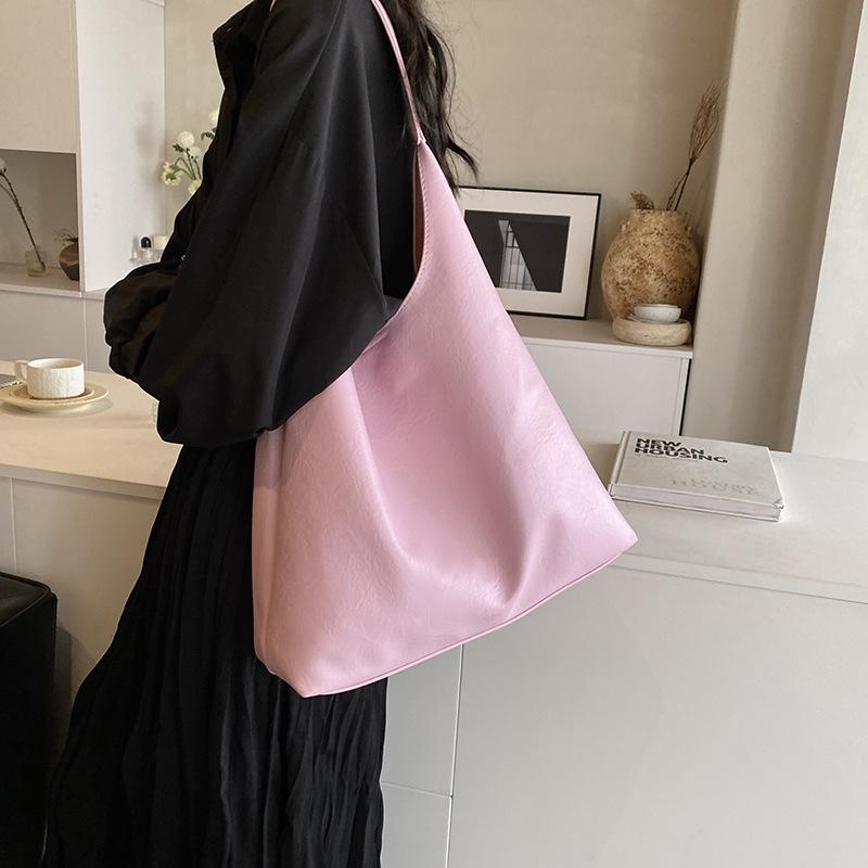 Fashion Big Bag New Versatile Casual Shoulder Commuting Large-capacity Soft Leather Tote Bag