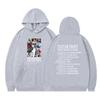New Spring and Autumn American High Street Kanye Men's and Women's Same Spoofing Character Graffiti Alphabet Hooded Sweater