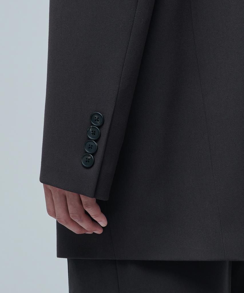 Musinsa Standard Daddy Shoulder Oversized Blazer [Dark Grey]