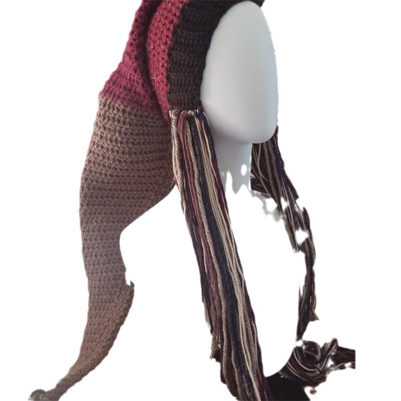 New Handmade Crocheted Funny Personalized Witch Hat Halloween Adult Hat