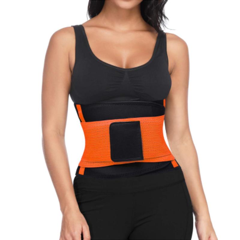 2022 Waist Trimmer Belt Adjustable Weight Loss Wrap Sweat Workout Neoprene Waist Support Waist Trainer Back Support Belt
