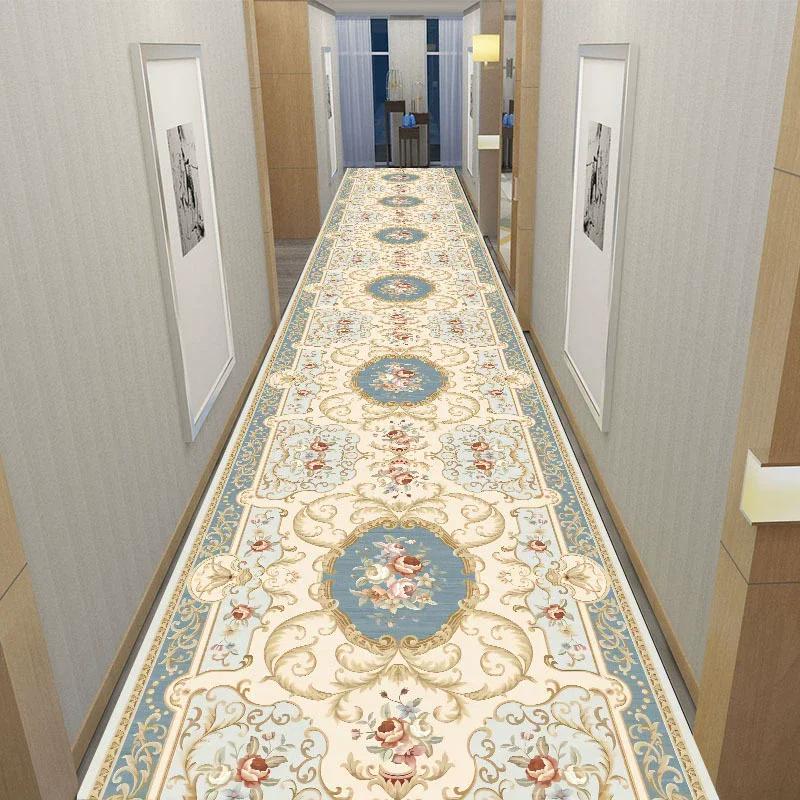 Nordic Abstract Long Corridor Carpet Decoration Hall Runner Carpet Party Hallway Aisle Floor Mat Anti-slip Room Sofa Bedside Rug