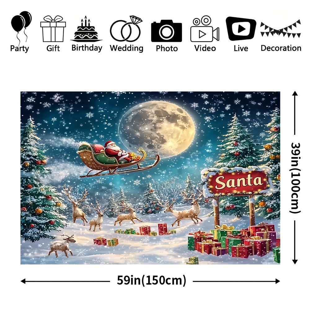 1Pcs Winter Wonderland Christmas Party Decoration Background Winter Backdrop For Photo Studio Photo Booth Party