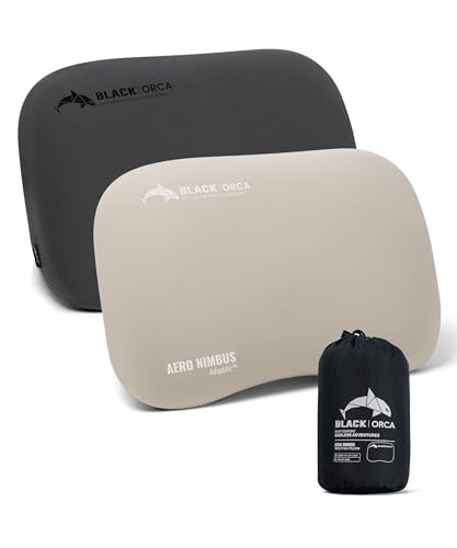 

Camping pillow with dual support of air and memory foam for comfortable sleep. Ultra-lightweight and compact. Includes a washable cover. Ideal for car