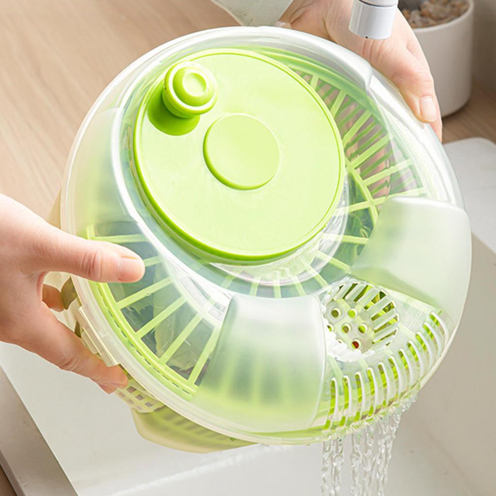 Salad Spinner Easy Clean Dining Room Reusable Serving Multipurpose Vegetable Dryer for Herb Greens Fruits Washing Draining