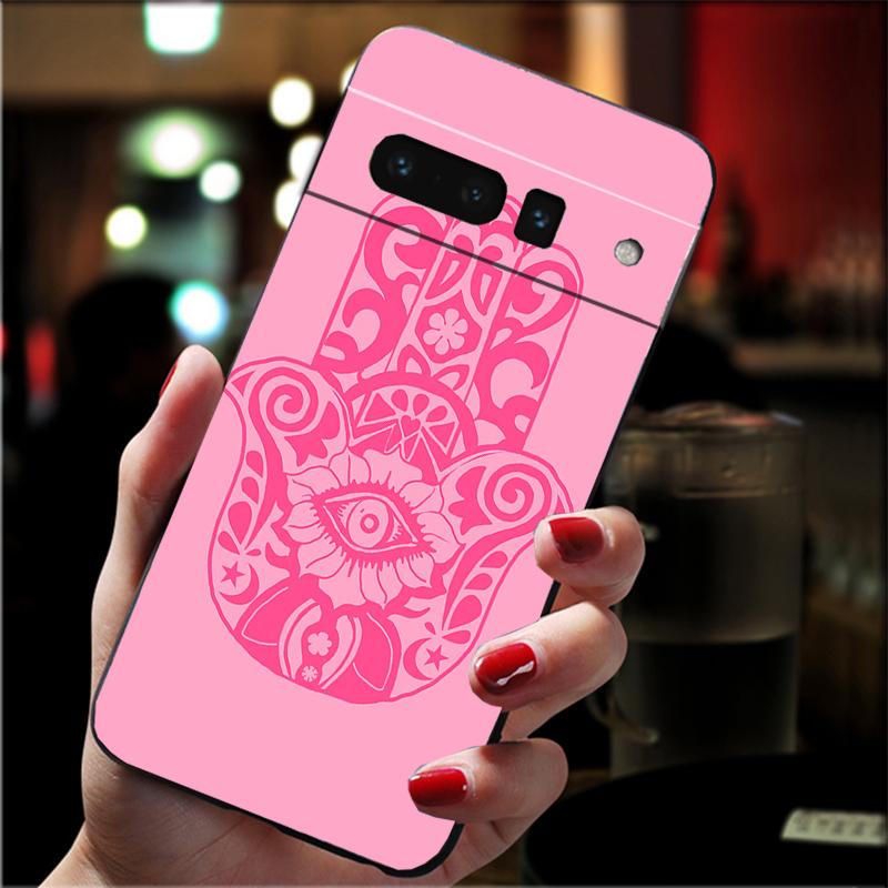 Phone Case For Google Pixel 10 9 Pro XL 9A 8 7 6 Pro Pixel 8A 7A 6A Pixel 8 7 6 5 Hamsa Hand of Fatima
