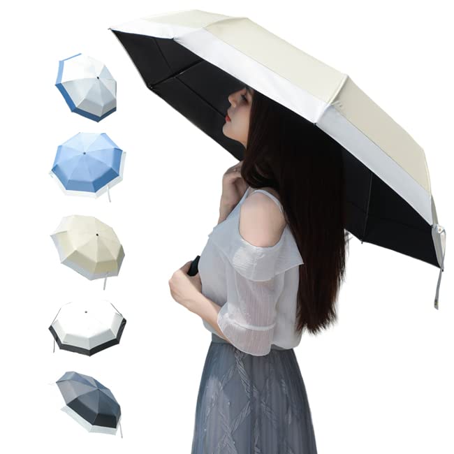 

Складной Идеально для Солнца и Полной УФ-защиты Простой и Легкий в Комплекте Чехол для хранения Парасоль, Дождь, Легкий, Конструкция с 8 спицами, Затемнение, Защита,