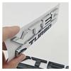 3D ABS Chrome Black Logo VTEC Turbo Car Rear Trunk