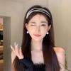 "2024 French Romantic Pearl Headband: Super Fairy, High Skull Top, Internet Celebrity Style, Face Wash Hairpin Headdress"