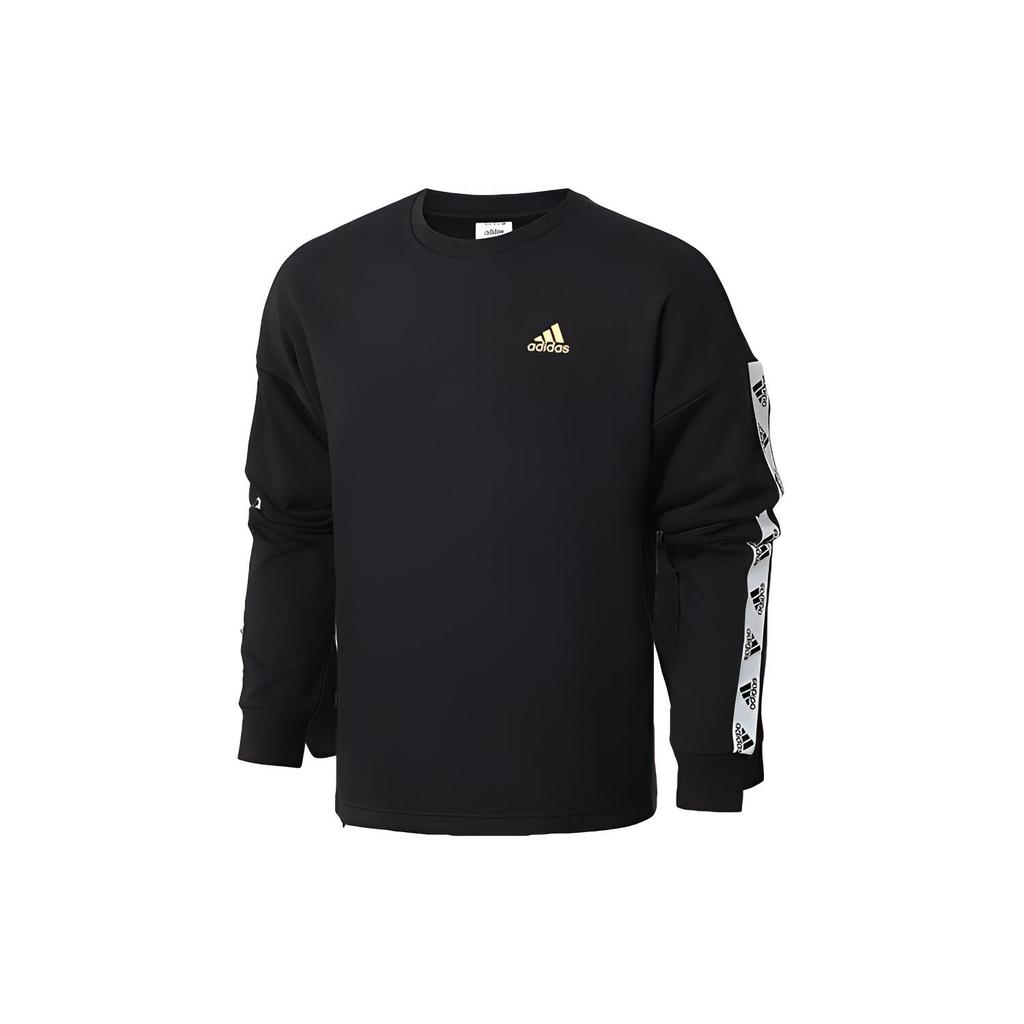 Adidas Sweatshirts Men's Black Crew Neck Moderate Regular GL2215