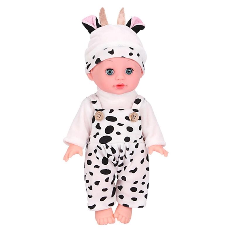 Reborn Baby Dolls Realistic Vinyl Body 13 inch Soft Baby Sleep Boy Girl with Clothing Gift Set for Ages 3years+